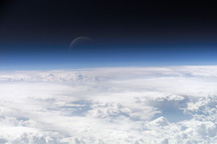 Atmosphäre der Erde, aufgenommen von der ISS